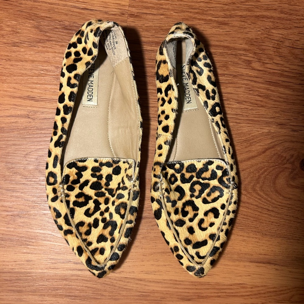 Steve Madden Leopard Print Loafers for Women